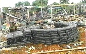 Base militar de Iscuandé destruida por las FARC