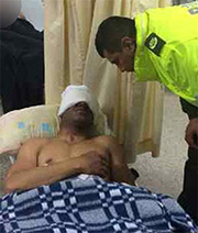 Patrullero Jovanny de Jesús Buriticá Loaiza, herido por las FARC