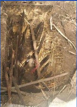 trampa utilizada por la guerrilla