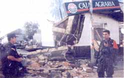 población de Cunday (Cundinamarca) destruída por las FARC